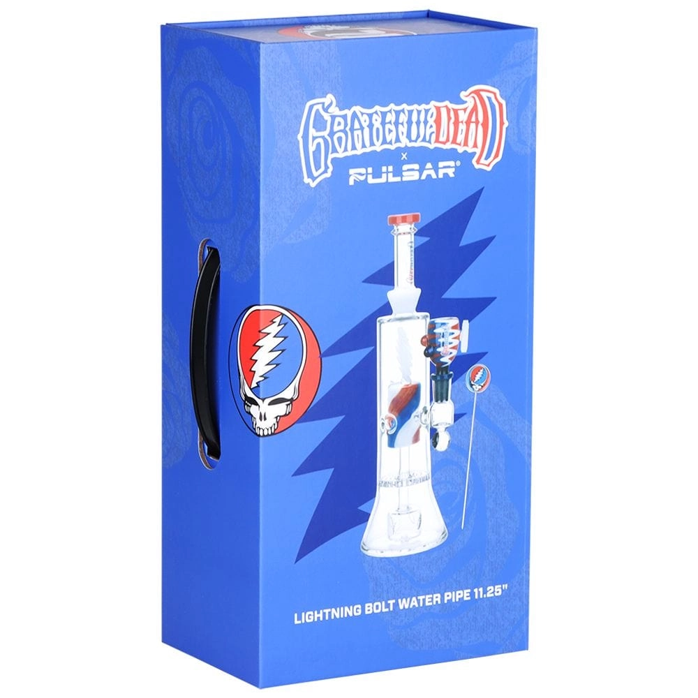 Pulsar x Grateful Dead Lightning Bolt Glass Bong
