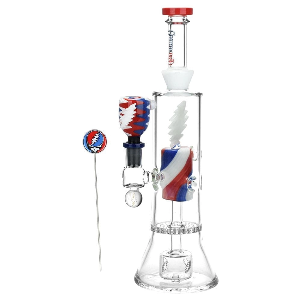 Pulsar x Grateful Dead Lightning Bolt Glass Bong