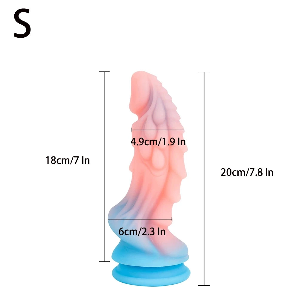 Realistic Monster Dildo 7/8 Inch with Strong Suction Cup