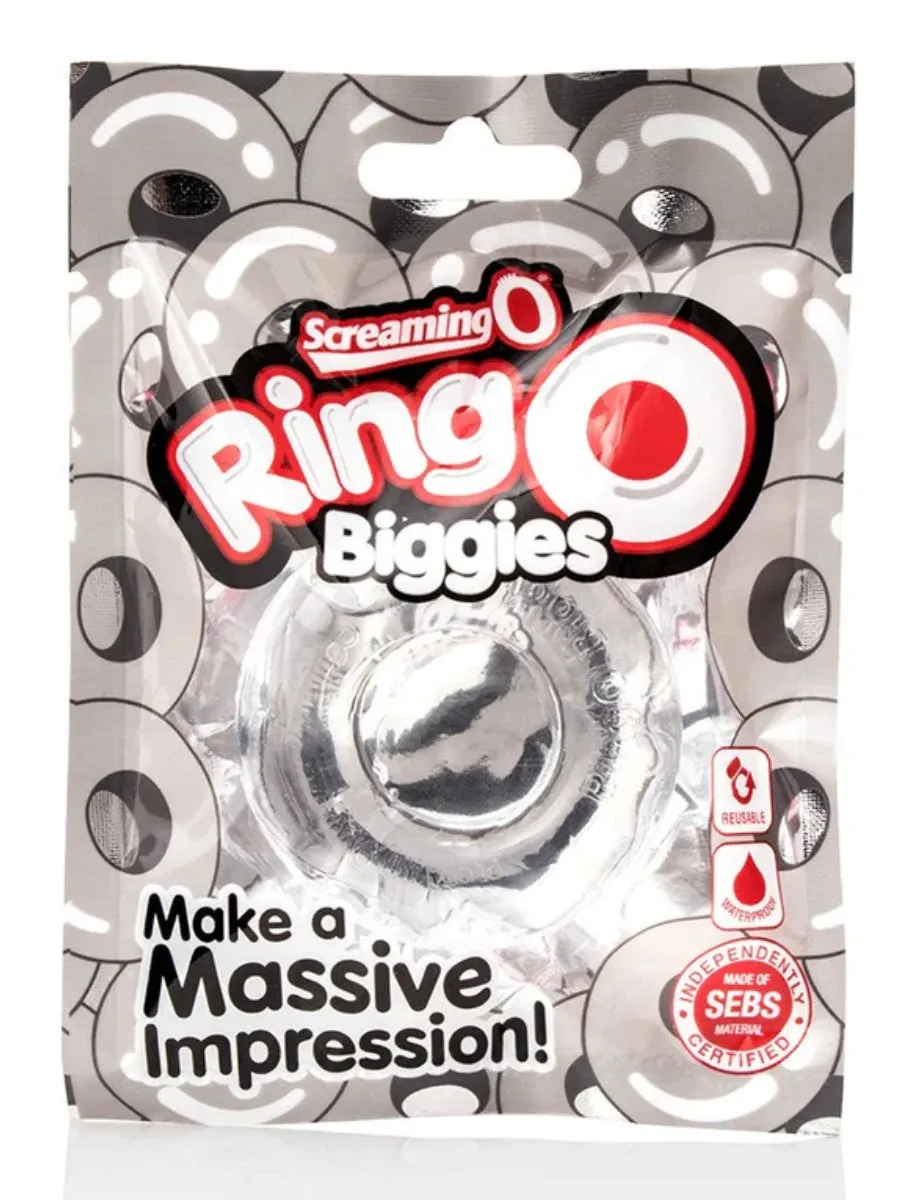 ScreamingO RingO Biggies Cock Ring Clear