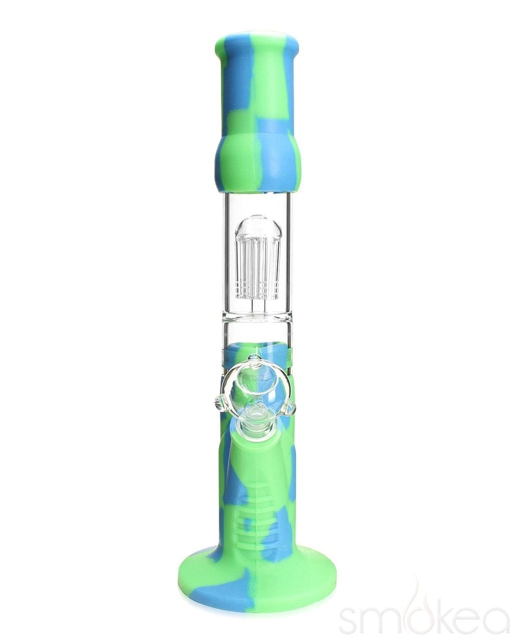 SMOKEA Silicone Bong w/ Glass Tree Perc