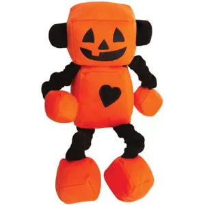 Snug Arooz Jack-o-bot Orange Dog Toys
