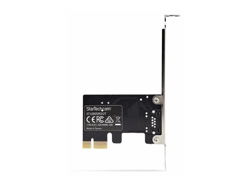 StarTech.com 1-Port Gigabit PCIe Network Adapter Card, TAA Compliant - Network adapter - PCIe low profile - Gigabit Ethernet ST1000SPEX2T