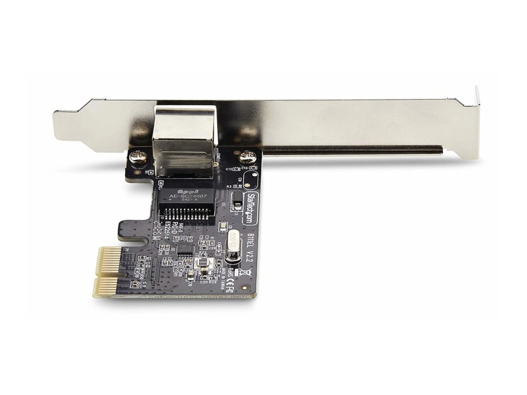 StarTech.com 1-Port Gigabit PCIe Network Adapter Card, TAA Compliant - Network adapter - PCIe low profile - Gigabit Ethernet ST1000SPEX2T