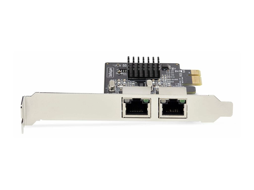 StarTech.com 2-Port Gigabit PCIe Network Adapter Card, TAA Compliant - Network adapter - PCIe - Gigabit Ethernet x 2 - black ST1000SPEXD4T