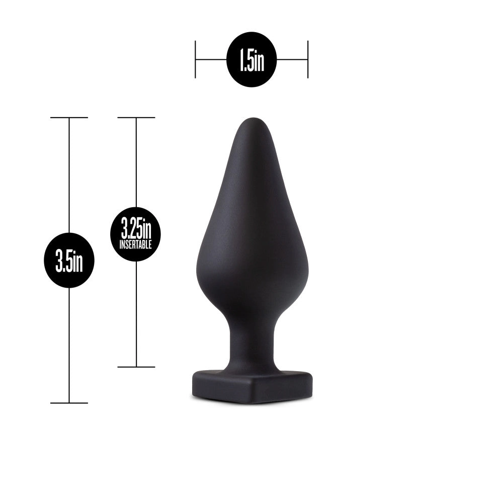Temptasia By Blush® | Spank Me Black 3.5-Inch Anal Plug