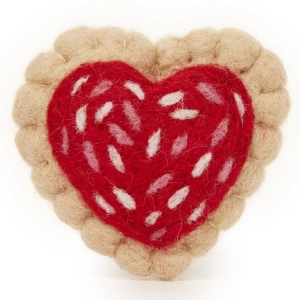 The Foggy Dog Heart Cookie Catnip Cat Toy