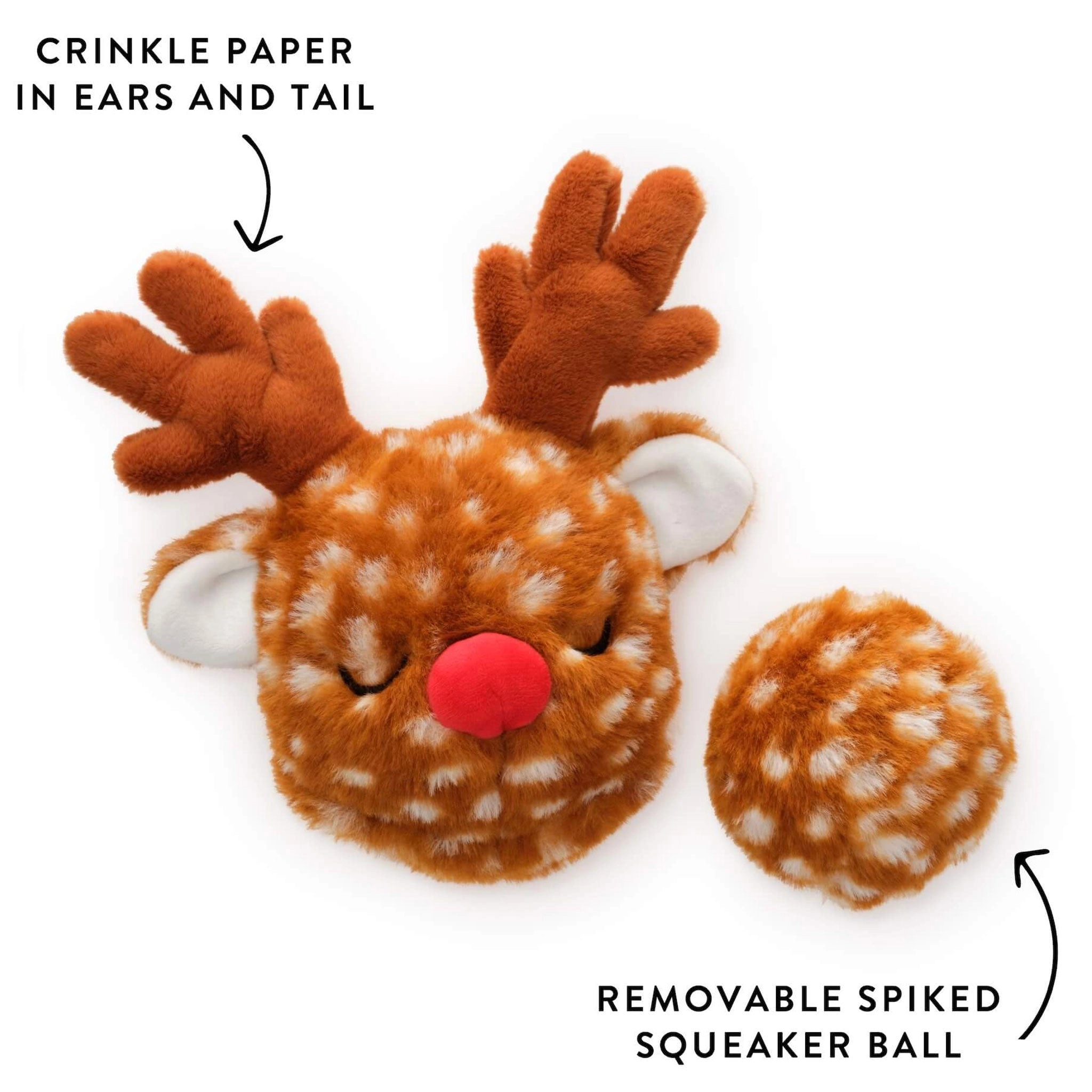 The Foggy Dog Snuffle Toy Reindeer Dog Toys