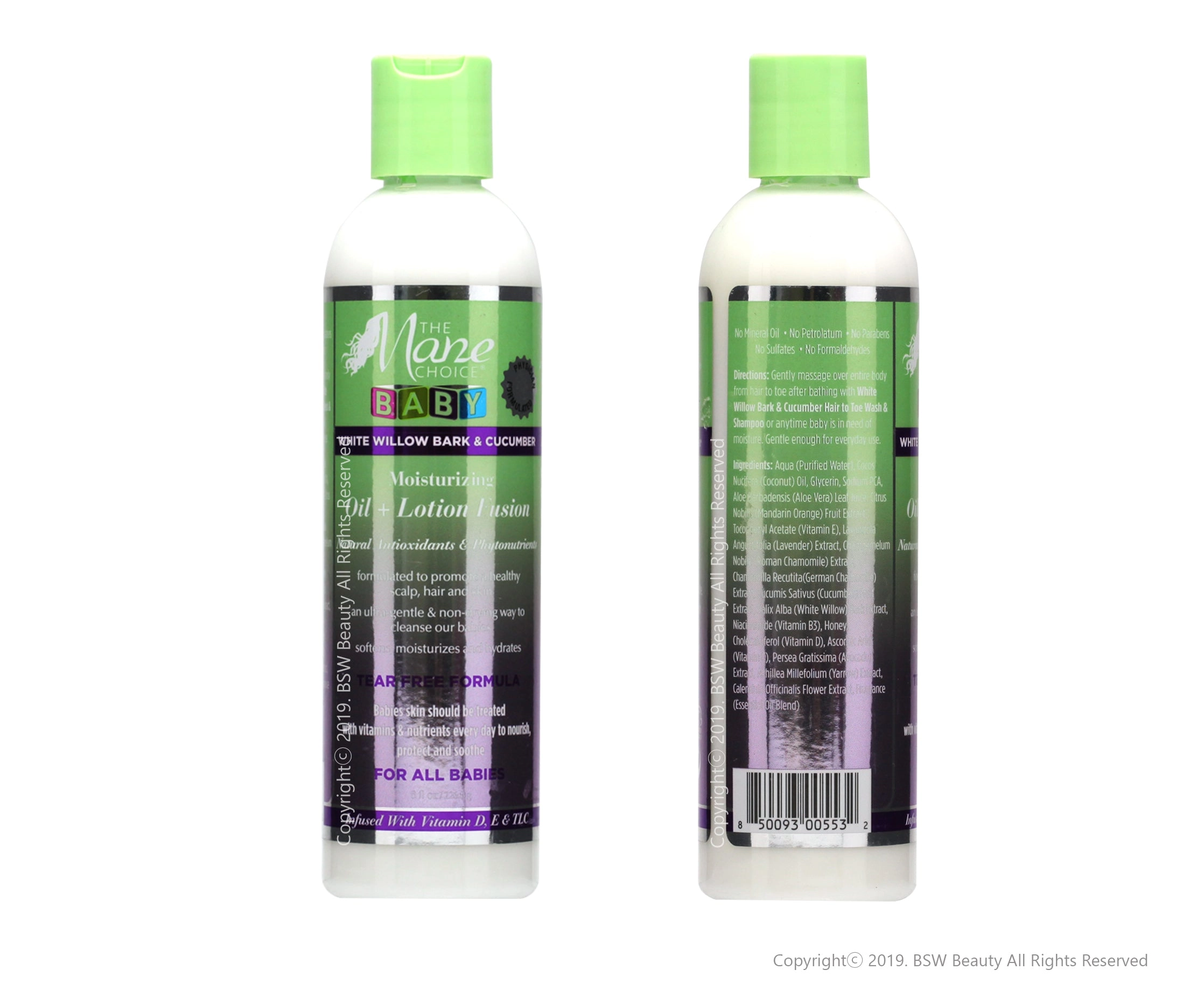 THE MANE CHOICE BABY MOISTURIZING OIL   LOTION FUSION 8oz