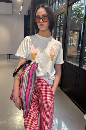 The Tiny Big Sister Ice Creams Off-White T-Shirt