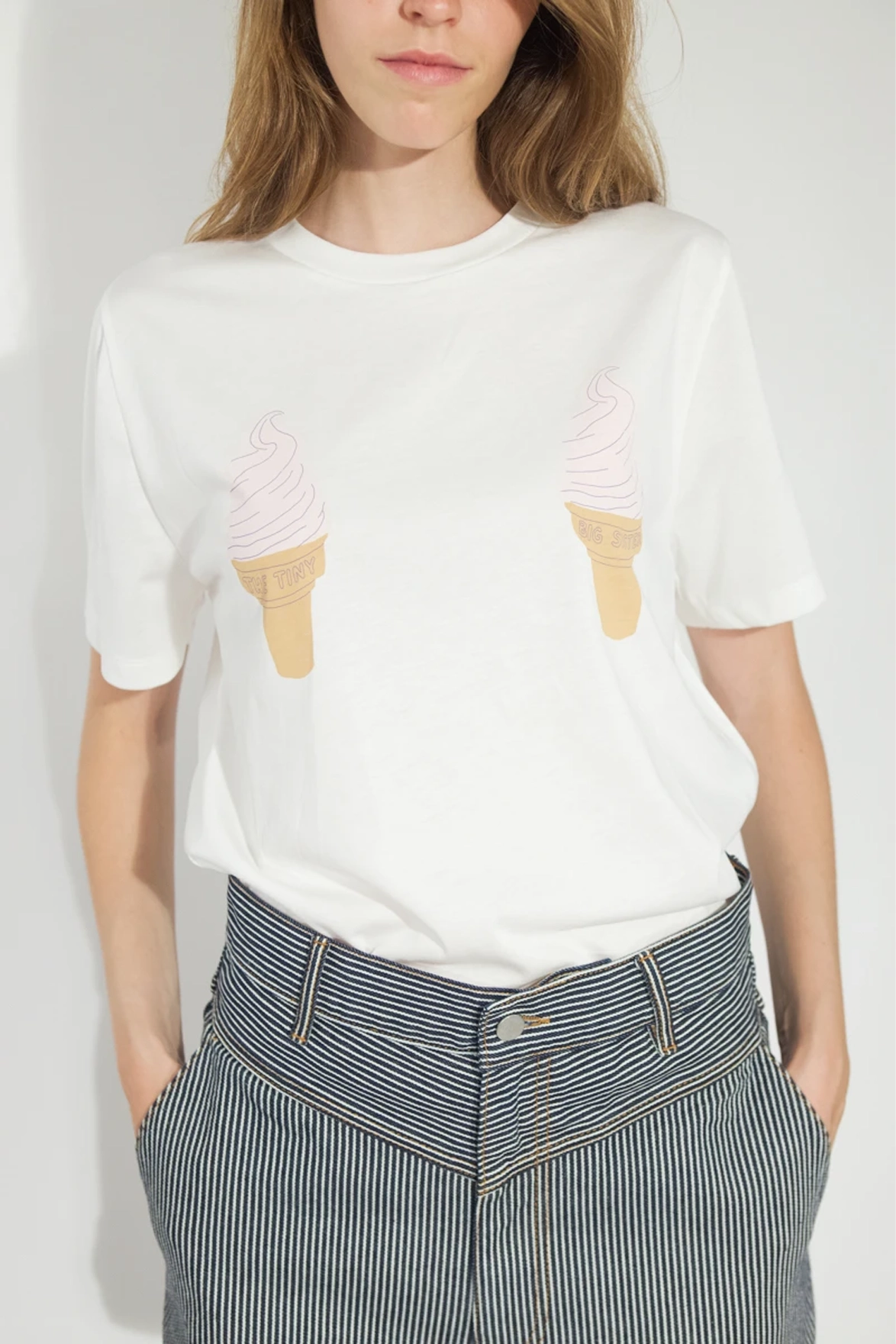 The Tiny Big Sister Ice Creams Off-White T-Shirt