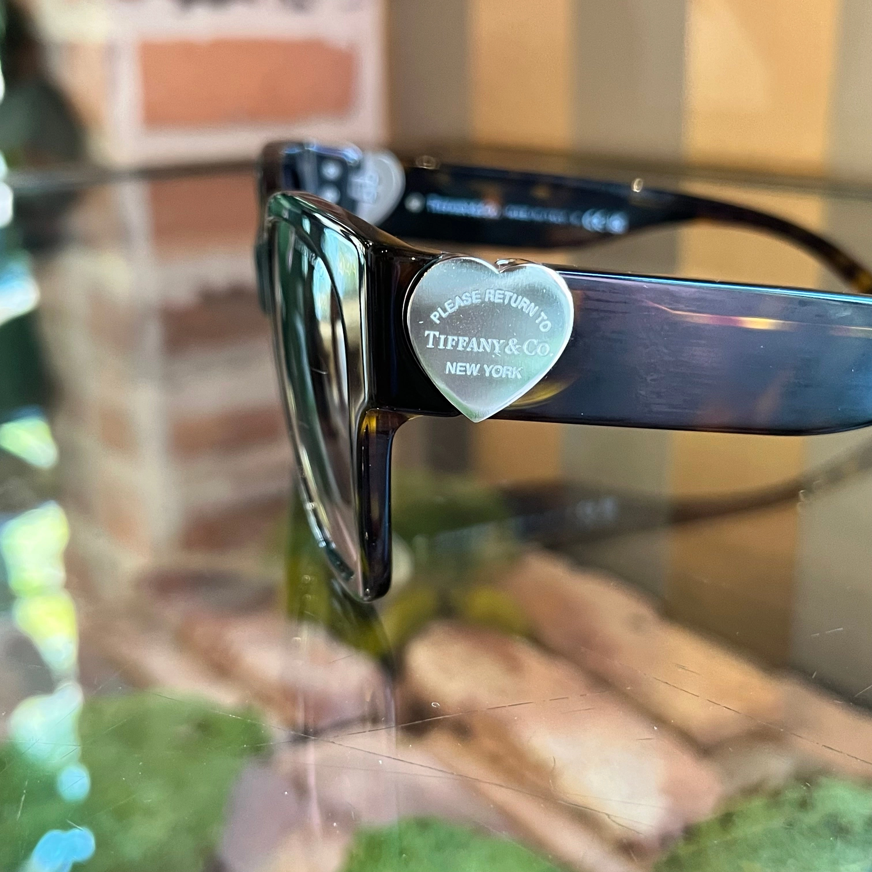 TIFFANY&CO TF4216 Tortoise Acetate Square Sunglasses