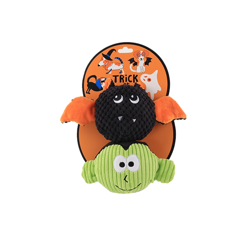 Trick or Treat Double Ball Set Halloween Dog Toy