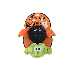 Trick or Treat Double Ball Set Halloween Dog Toy