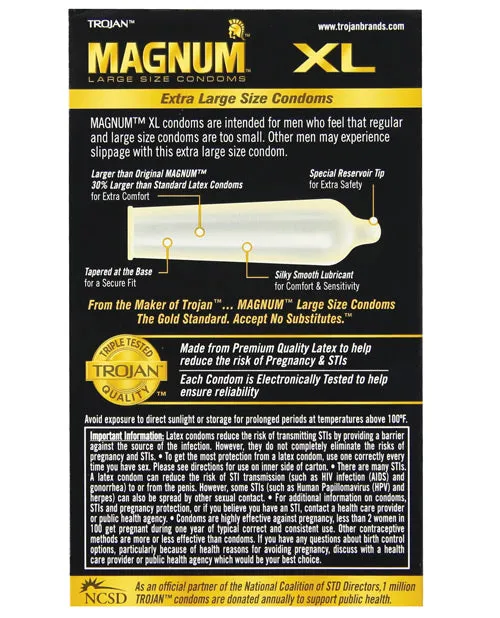 Trojan Magnum Xl - Pack Of 3