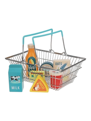 Wooden Shopping Play Set With Basket