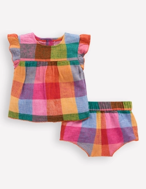 Woven Play Set-Multi Check