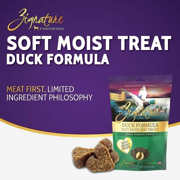 Zignature Duck Flavored Soft Dog Treats
