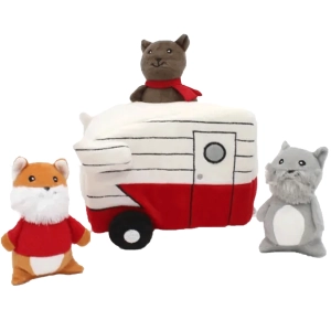 Zippy Paws Retro Camper Burrow White Dog Toys